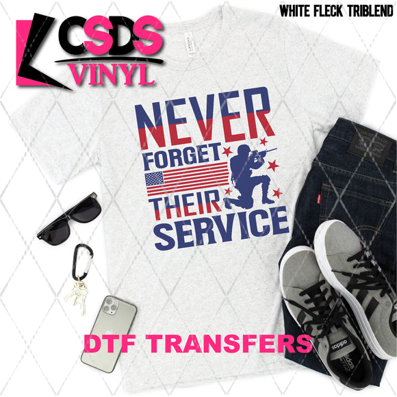 DTF Transfer -  DTF008650 Never Forget Their Service