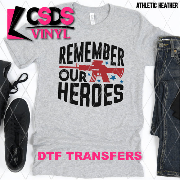 DTF Transfer -  DTF008651 Remember Our Heroes