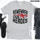 DTF Transfer -  DTF008651 Remember Our Heroes