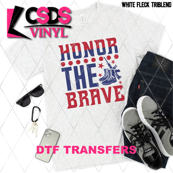 DTF Transfer -  DTF008652 Honor the Brave