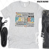 DTF Transfer - DTF008694 Father Word Collage