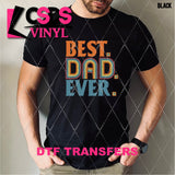 DTF Transfer - DTF008714 Bed Dad Ever Retro