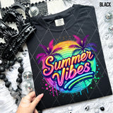 DTF Transfer - DTF008738 Summer Vibes Colorful Palm Trees