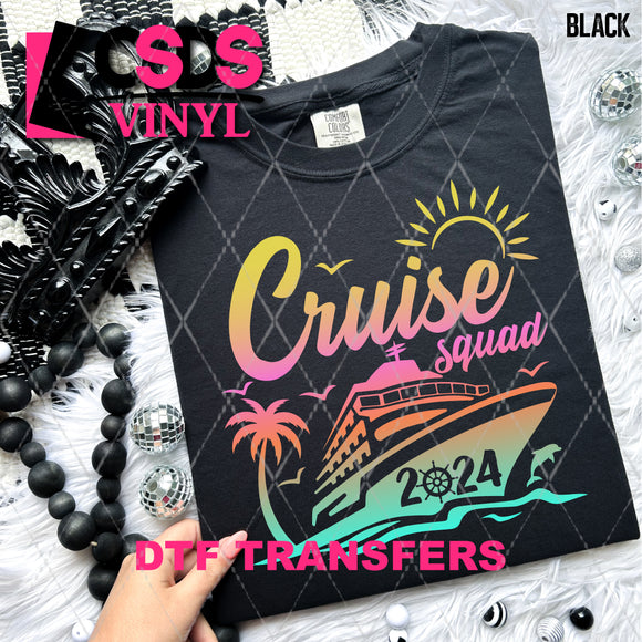 DTF Transfer - DTF008759 Cruise Squad 2024