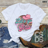 DTF Transfer - DTF008795 Let's Go Girls Cowgirl Hat
