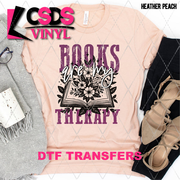 DTF Transfer - DTF008816 Books are My Therapy