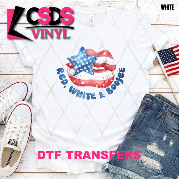 DTF Transfer - DTF008833 Red White and Boujee Lips