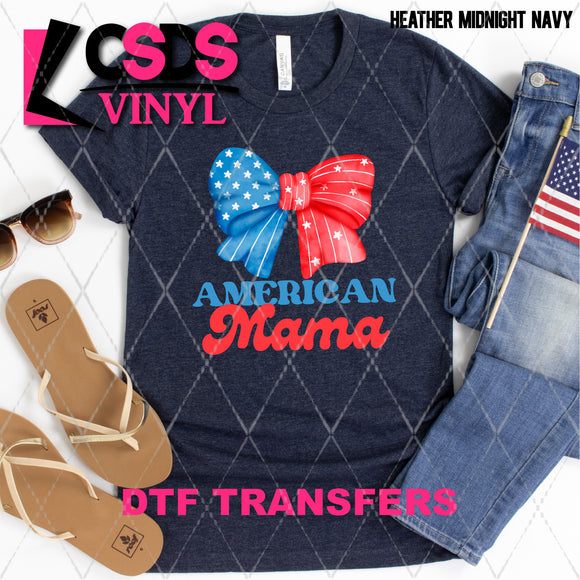 DTF Transfer - DTF008841 American Mama Bow
