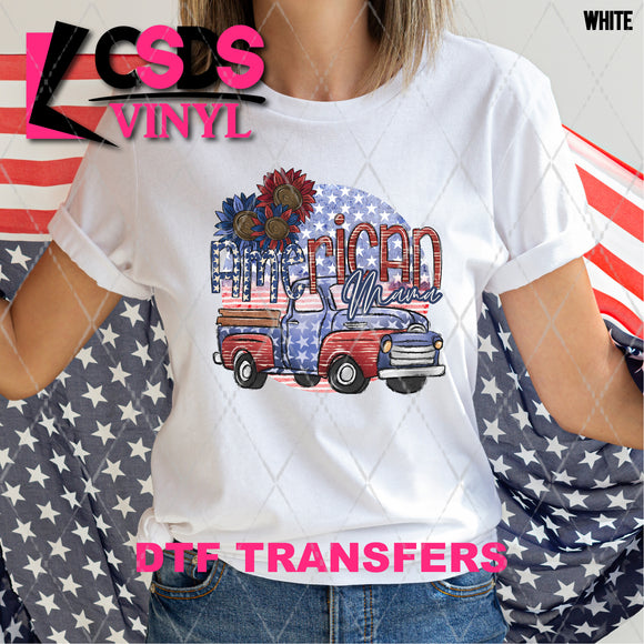 DTF Transfer - DTF008859 American Mama Vintage Truck