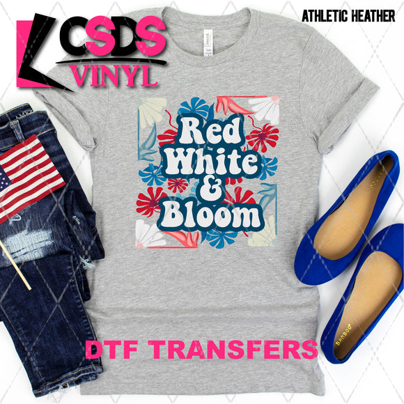DTF Transfer - DTF008862 Red White & Bloom