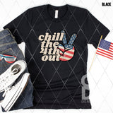 DTF Transfer - DTF008868 Chill the 4th Out Peace Hand
