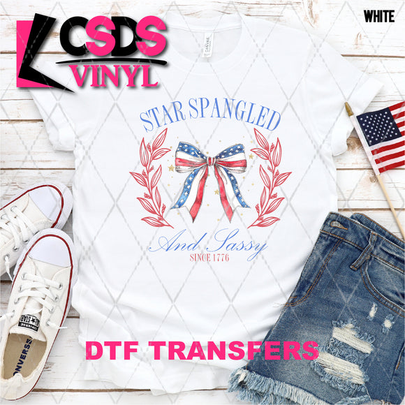 DTF Transfer - DTF008876 Star Spangled and Sassy Since 1776