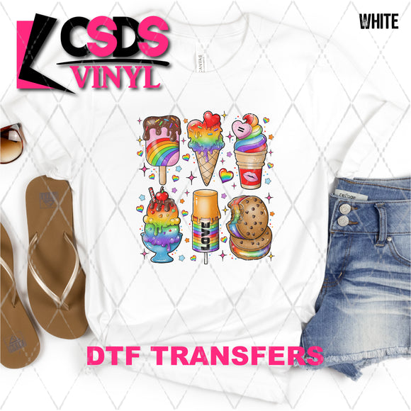 DTF Transfer - DTF008891 Pride Ice Cream