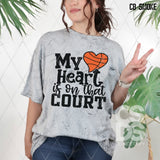 DTF Transfer - DTF008907 Basketball My Heart is on that Court