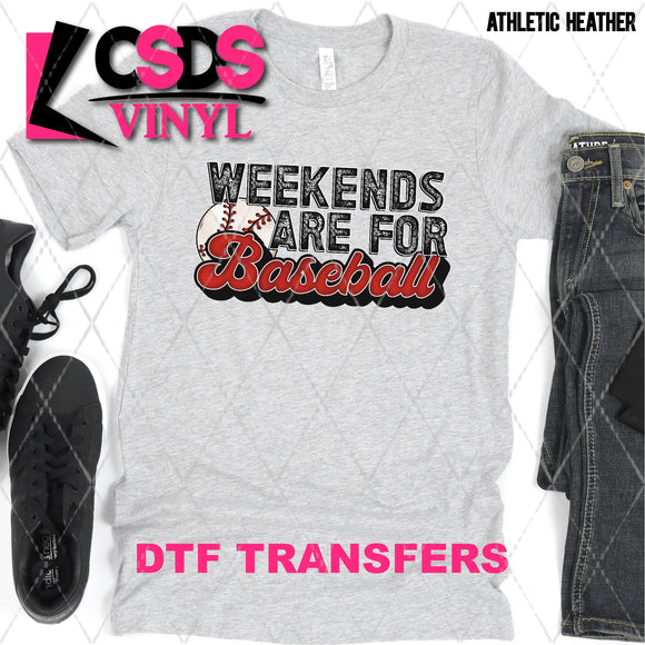 DTF Transfer - DTF008935 Weekends are for Baseball