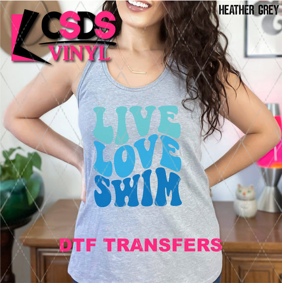 DTF Transfer - DTF008940 Live Love Swim
