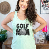DTF Transfer - DTF008946 Golf Mom Faux Glitter/Embroidery