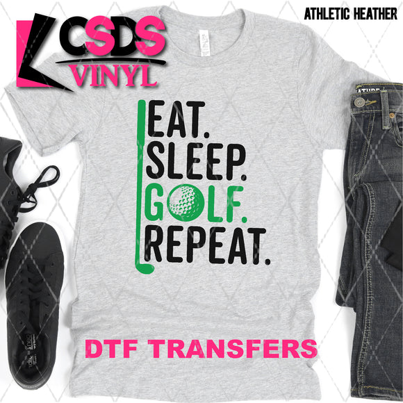 DTF Transfer - DTF008948 Eat Sleep Golf Repeat