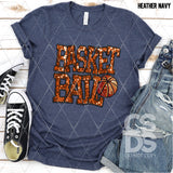 DTF Transfer - DTF008960 Basketball Faux Glitter/Embroidery