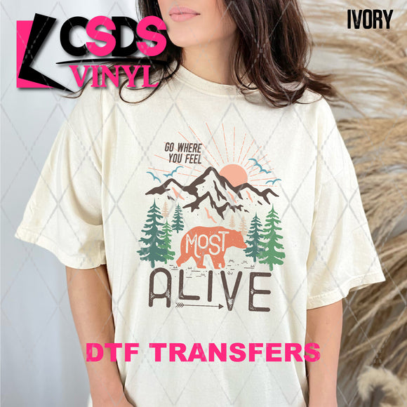 DTF Transfer - DTF009002 Go Where You Feel Most Alive