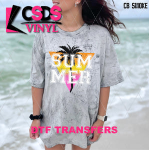 DTF Transfer - DTF009041 Summer Palm Tree Triangle