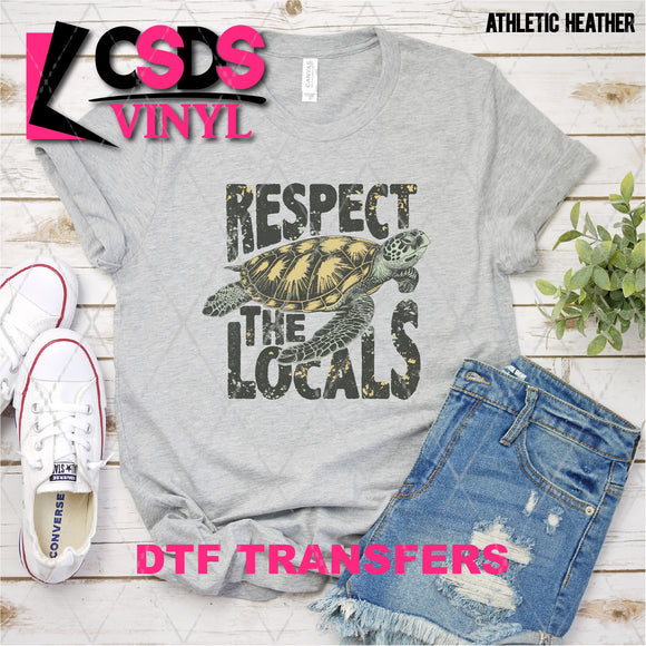 DTF Transfer - DTF009056 Respect the Locals Sea Turtle