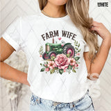 DTF Transfer - DTF009105 Farm Wife Floral Tractor