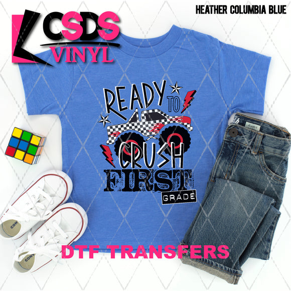 DTF Transfer - DTF009132 Monster Truck Ready to Crush First Grade