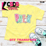 DTF Transfer - DTF009139 Colorful Dot Letters Pre-K