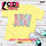 DTF Transfer - DTF009140 Colorful Dot Letters Kindergarten