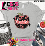 DTF Transfer - DTF009198 Teach Love Inspire Red Apple