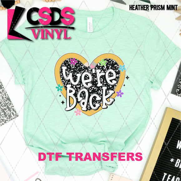 DTF Transfer - DTF009202 We're Back Pencil Heart