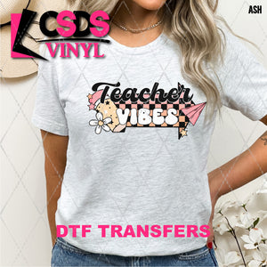 DTF Transfer - DTF009216 Teacher Vibes Pocket