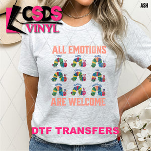 DTF Transfer - DTF009224 All Emotions are Welcome