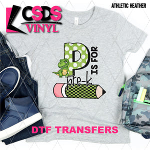 DTF Transfer - DTF009272 P is for Pre-K Boy