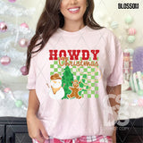 DTF Transfer - DTF009293 Howdy Christmas Snowman and Gingerbread Man