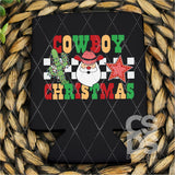 DTF Transfer - DTF009295 Cowboy Christmas Santa