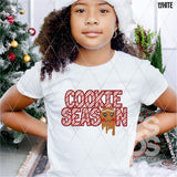 DTF Transfer - DTF009325 Cookie Season Melting Gingerbread Man Faux Embroidery