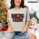 DTF Transfer - DTF009341 Baking Crew Buffalo Plaid Faux Embroidery