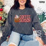 DTF Transfer - DTF009374 Coffee Season Gingerbread Cup Faux Embroidery