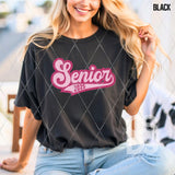 DTF Transfer - DTF009386 Senior 2025 Faux Glitter Pink