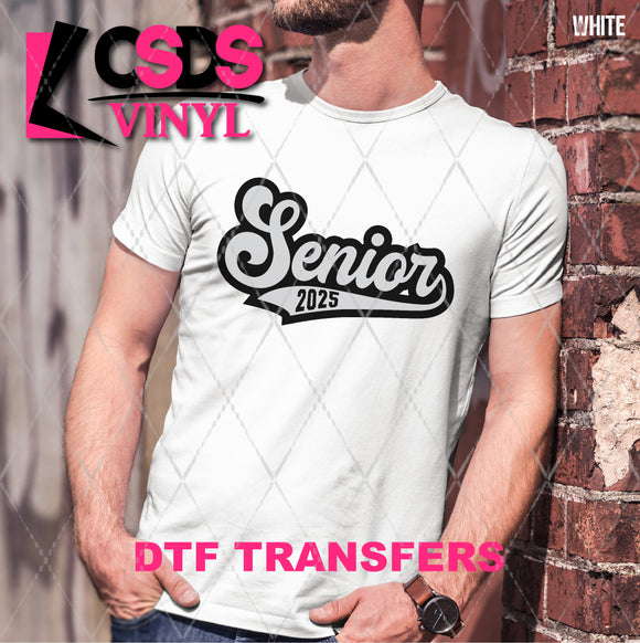 DTF Transfer - DTF009387 Senior 2025 Grey and Black