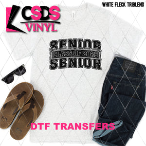 DTF Transfer - DTF009388 Senior Class of 2025 Arched Varsity Black