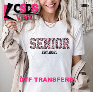 DTF Transfer - DTF009395 Senior Est. 2025 Pink Leopard