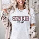 DTF Transfer - DTF009395 Senior Est. 2025 Pink Leopard