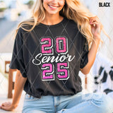 DTF Transfer - DTF009398 Senior 2025 Pink and White Varsity