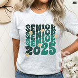 DTF Transfer - DTF009402 Senior Senior Senior 2025 Floral Word Art