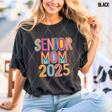 DTF Transfer - DTF009425 Bright Funky Block Letter Senior Mom 2025