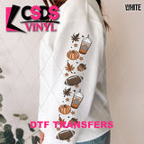 DTF Transfer - DTF009454 Fall Ghost Sleeve