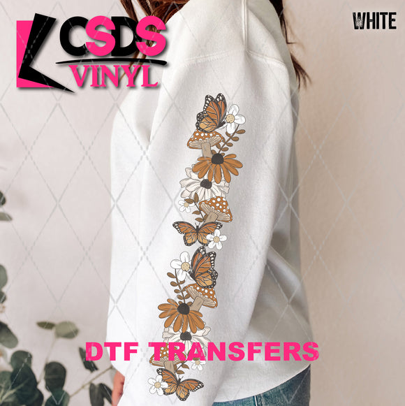 DTF Transfer - DTF009467 Fall Floral Ghost Sleeve